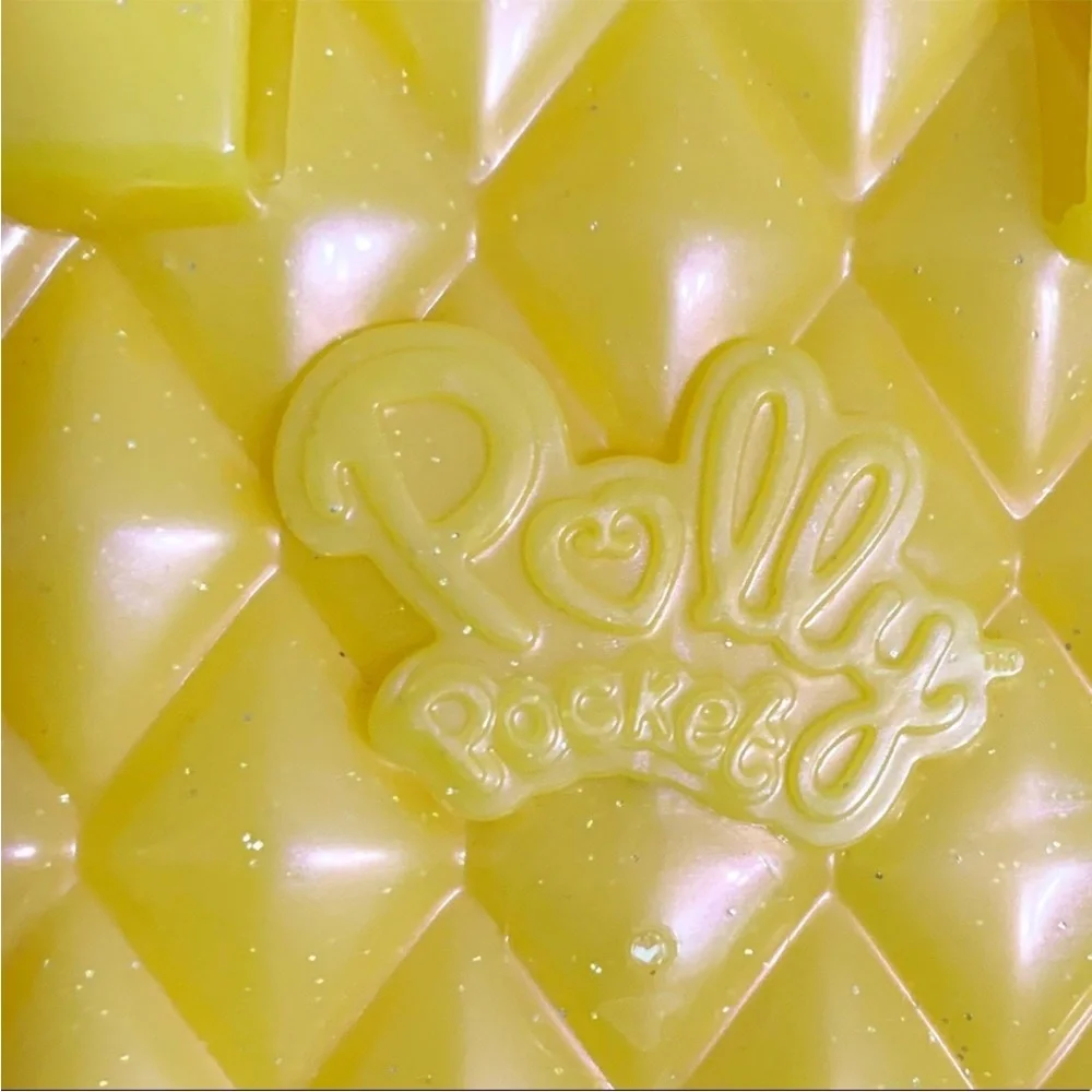 Polly Pocket Tropicool Plastic Pineapple 🍍 Crossbody Bag Purse Compact 💛🩷💜💚